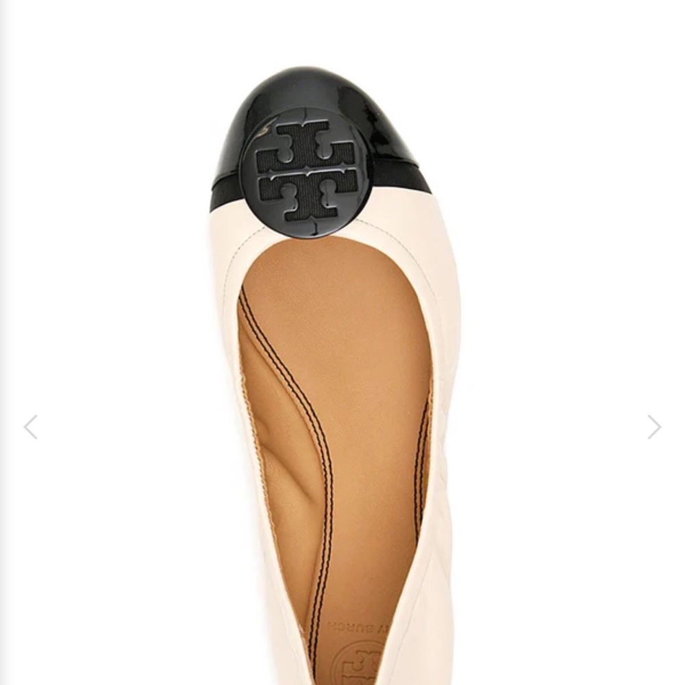 Tory Burch Women's Black and White Flats